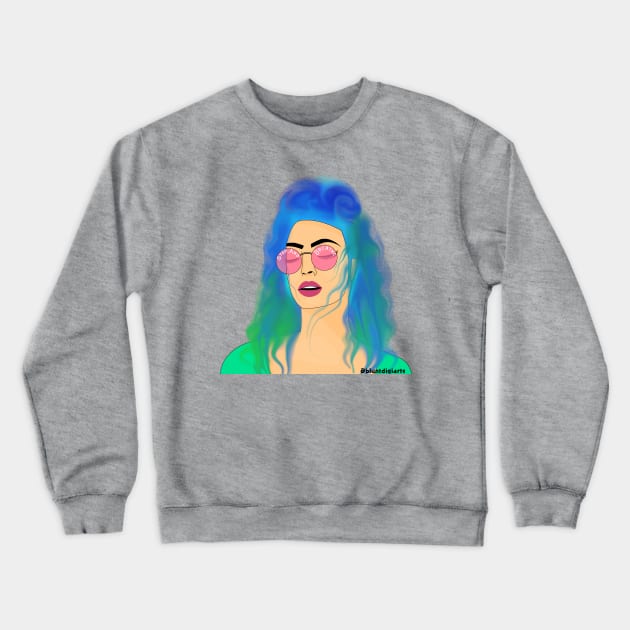 Breathe feminist Crewneck Sweatshirt by Bluntdigiarts